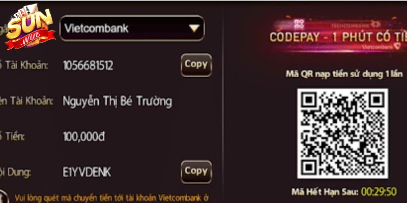 Hướng dẫn các bước rút tiền Sunwin nhanh chóng