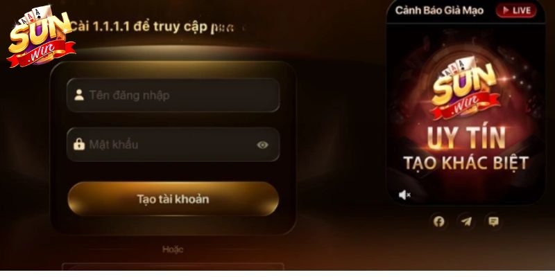 Những lưu ý quan trọng khi đăng ký Sunwin